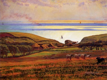 William Holman Hunt Painting - Fairlight Downs La luz del sol sobre el mar El británico William Holman Hunt